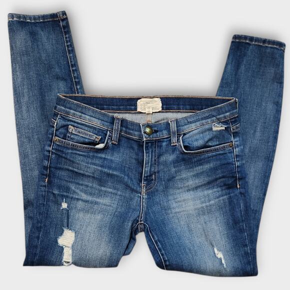 Current Elliott Jeans Women's Sz 30" Skinny Ankle Denim Distressed The Stiletto - Picture 3 of 10